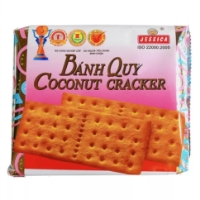 Bánh Quy Coconut Cracker Jessica Bạc Vuông Gói